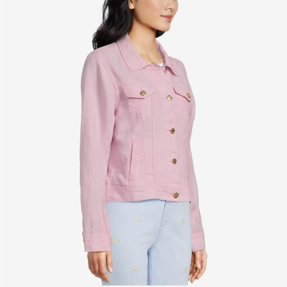 Lilly Pulitzer Seaspray Linen Jacket - Picture 5 of 8